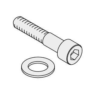 Винт 1/4 оборота + шайбы (уп.24шт) ABB 1STQ009183A0000