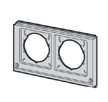 Панель лицевая 2отв (63А 2х10/16А)1ряд ABB 2CMA191083R1000