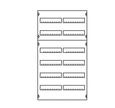 Панель для установки модулей ABB 2V5A