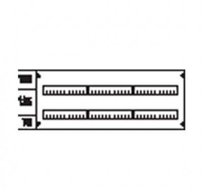 Пластрон с прорезями 3ряда/2 рейки ABB AS32