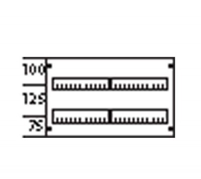 Пластрон с прорезями 2ряда/2рейки ABB AS22
