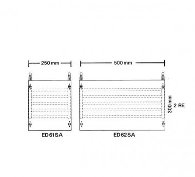 Модуль с шинной системой 2ряда/2 рейки ABB ED62SA