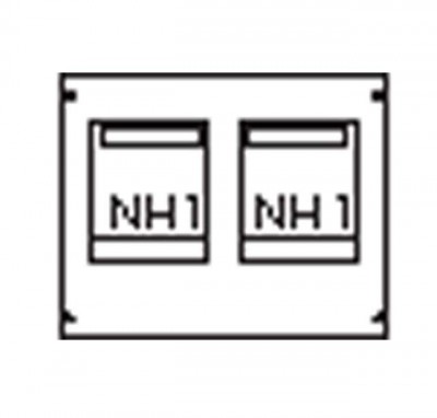 Пластрон для 2 NH1 2ряда/3 рейки ABB AG82