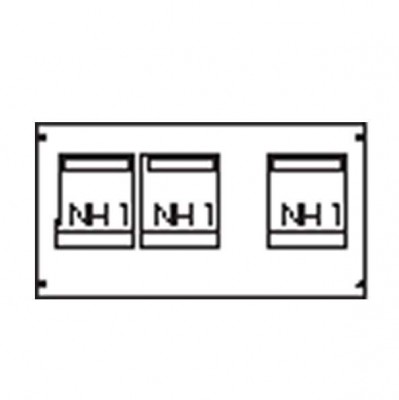 Пластрон для 3 NH1 3ряда/3 рейки ABB AG90