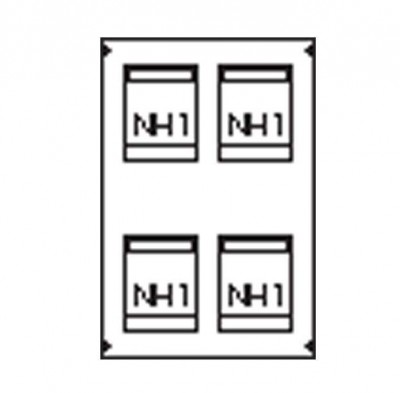 Пластрон для 4 NH1 2ряда/5 реек ABB AG83