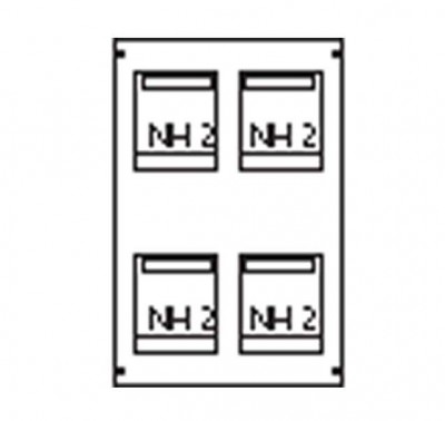 Пластрон для 4 NH2 2ряда/5 реек ABB AG66