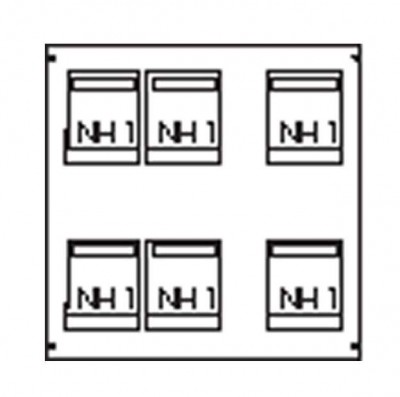 Пластрон для 6 NH1 3ряда/5 рейки ABB AG91