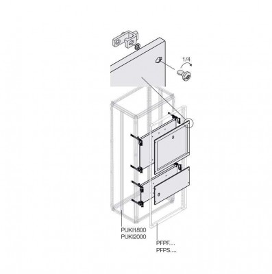 Комплект установочный ОТ 1000/1250/1600 W=800мм ABB 1STQ007442A0000