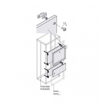 Комплект установочный ОТ160/200/250 H=250 W=600мм ABB 1STQ007443A0000