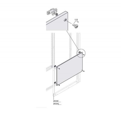 Панель глухая H=100мм W=400мм ABB 1STQ007466A0000