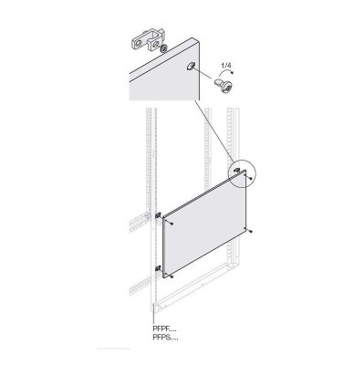 Панель глухая H=200мм W=400мм ABB 1STQ007468A0000