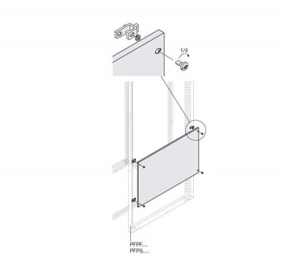 Панель глухая H=300мм W=400мм ABB 1STQ007470A0000