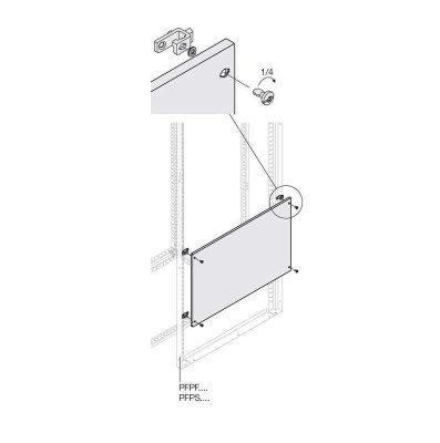 Панель глухая H=400мм W=400мм ABB 1STQ007471A0000