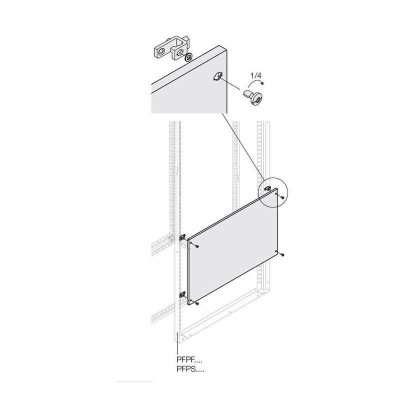 Панель глухая H=600мм W=400мм ABB 1STQ007473A0000