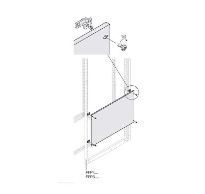 Панель глухая H=800мм W=400мм ABB 1STQ007474A0000