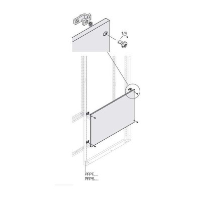 Панель глухая H=1800мм W=400мм ABB 1STQ007475A0000