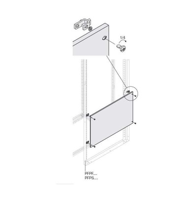 Панель глухая H=50мм W=600мм ABB 1STQ007477A0000