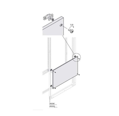 Панель глухая H=800мм W=600мм ABB 1STQ007486A0000