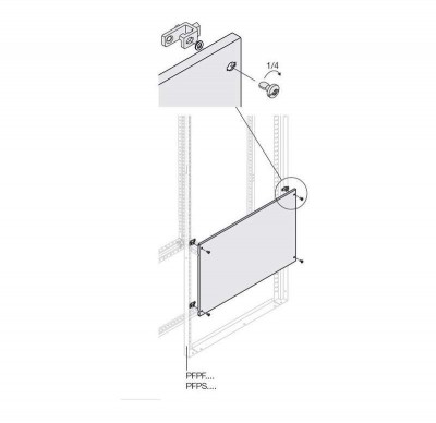 Панель глухая H=200мм W=800мм ABB 1STQ007492A0000