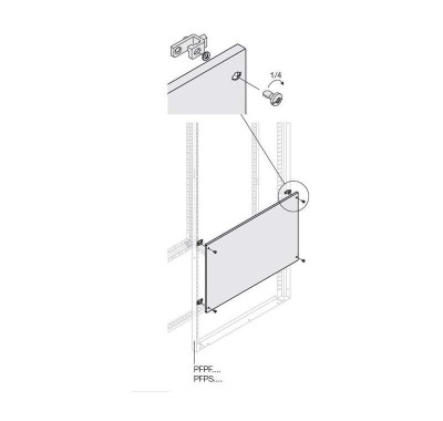 Панель глухая H=400мм W=800мм ABB 1STQ007495A0000