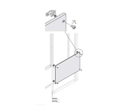 Панель глухая H=800мм W=1000мм ABB 1STQ007507A0000