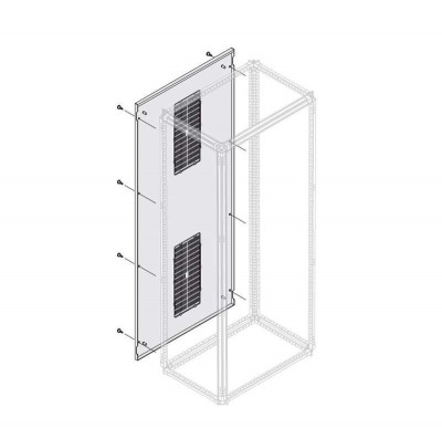 Панель задняя вент. лев. H=1800мм W=625мм ABB 1STQ007640A0000