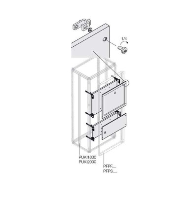 Комплект установочный ОТ315/400 H=450мм W=800мм ABB 1STQ008400A0000