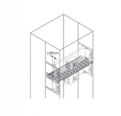 Перегородка горизонт. 3A W=400мм ABB 1STQ008691A0000