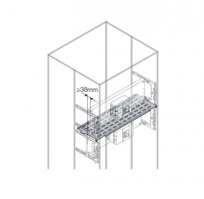 Перегородка горизонт. 3A W=600мм ABB 1STQ008692A0000