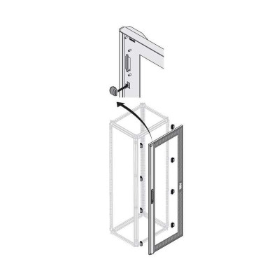 Дверь со стеклом IP40H=1800мм W=750мм ABB 1STQ009397A0000