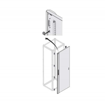 Дверь глухая IP40/41 H=2000мм W=750мм ABB 1STQ009403A0000