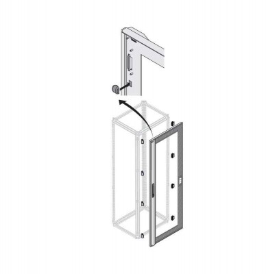 Дверь со стеклом IP40H=1800мм W=500мм ABB 1STQ009415A0000