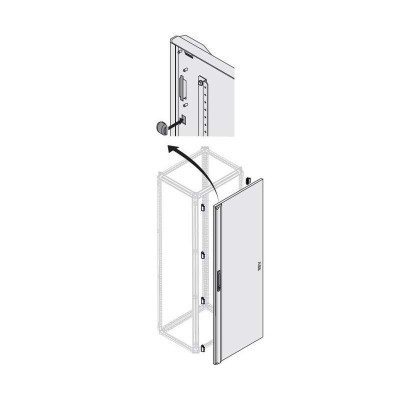 Дверь глухая IP40/41 H=2000мм W=500 мм ABB 1STQ009419A0000