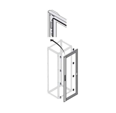 Дверь со стеклом IP65H=2000мм W=500 мм ABB 1STQ009420A0000