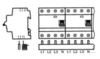 Разводка шинная 4ф PS4/60/16 ABB 2CDL240101R1660
