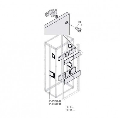 Комплект горизонт. уст. XT2+RCD 4PвтычH250/W400 ABB 1STQ001450B0000