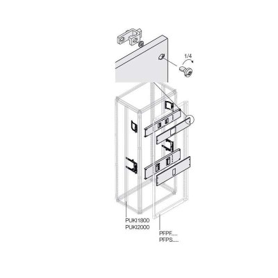 Комплект горизонт. XT1 3/4P PLUG IN W=600мм ABB 1STQ007764A0000