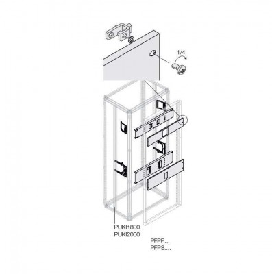 Комплект горизонт. XT2 4P выкат. +RCD W=600мм ABB 1STQ007798A0000