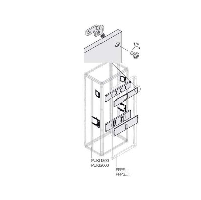 Комплект горизонт. уст. XT4 4P FIX+RCD W=600мм ABB 1STQ007826A0000