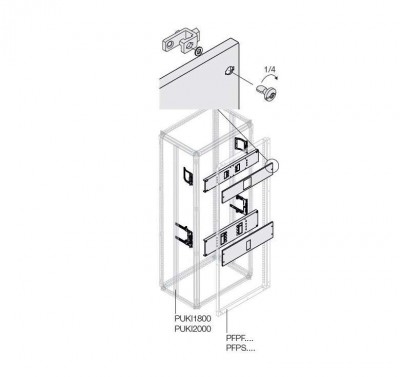 Комплект XT4 3/4P PLUG мотор. W=600мм ABB 1STQ007832A0000