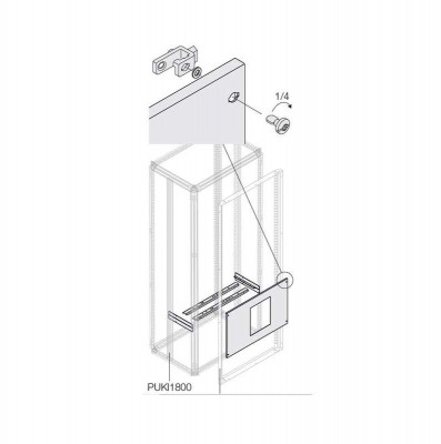 Комплект E1.2 3/4P FIX блок. W=600мм ABB 1STQ008151A0000