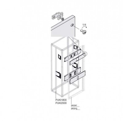 Комплект T5 3P PLUG мотор.( 400/630A)W600мм ABB 1STQ008428A0000