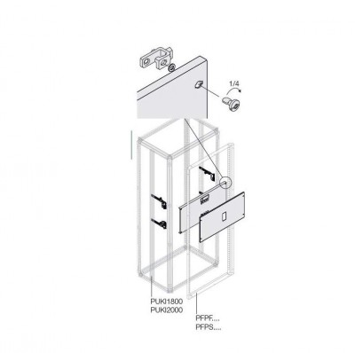 Комплект верт. 3 T53/4P выкат. мотор. W=1000мм ABB 1STQ008483A0000