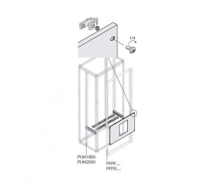 Комплект верт. 2 E1.2 3/4P FIX W=800мм ABB 1STQ008485A0000