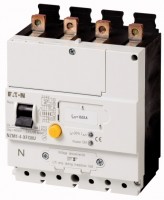 Блок защиты от токов утечки 4п 30мА установка снизу выключателя NZM1-4-XFI30U EATON 104612