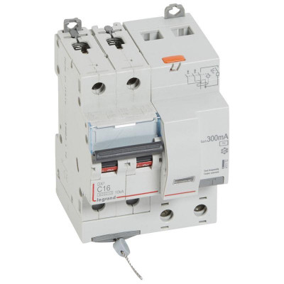 Выключатель автоматический дифференциального тока 2п C 16А 300мА тип AC 10кА DX3 4мод. Leg 411172