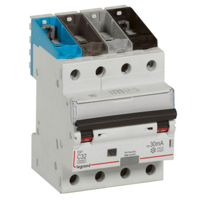 Выключатель автоматический дифференциального тока 4п C 32А 30мА тип A 10кА DX3 Leg 411237