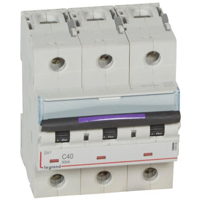 Выключатель автоматический модульный 3п C 40А 50кА DX3 Leg 410165