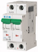 Выключатель автоматический модульный 2п C 6А 6кА PL7-C6/2 DC EATON 264899