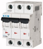 Выключатель автоматический модульный 3п B 6А 6кА PL6 EATON 286586
